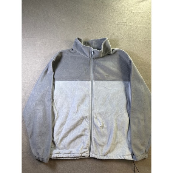Columbia Other - Columbia Mens Full Zip Fleece Jacket Grey Two Tone WS3220 Size 5X
